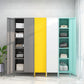 Steel Storage Cabinet Contemporary Non-Hanging Armoire for Home