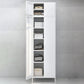 Steel Storage Cabinet Contemporary Non-Hanging Armoire for Home