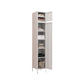 Steel Storage Cabinet Contemporary Non-Hanging Armoire for Home