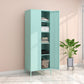 Steel Storage Cabinet Contemporary Non-Hanging Armoire for Home