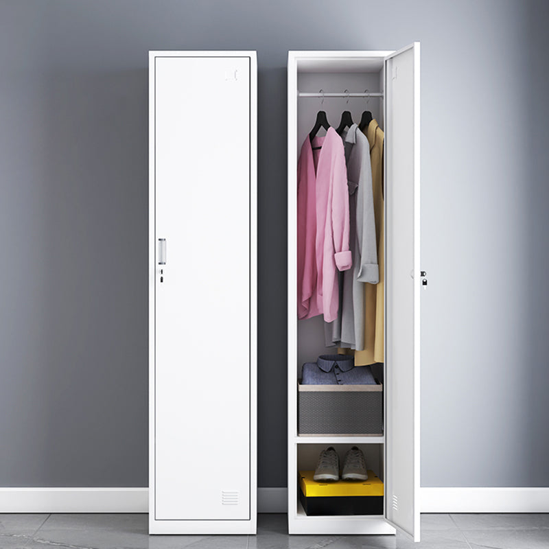 Armadio del guardaroba in metallo del guardaroba contemporaneo per casa, 16,54 "d x 14,96" w x 70,87 "H