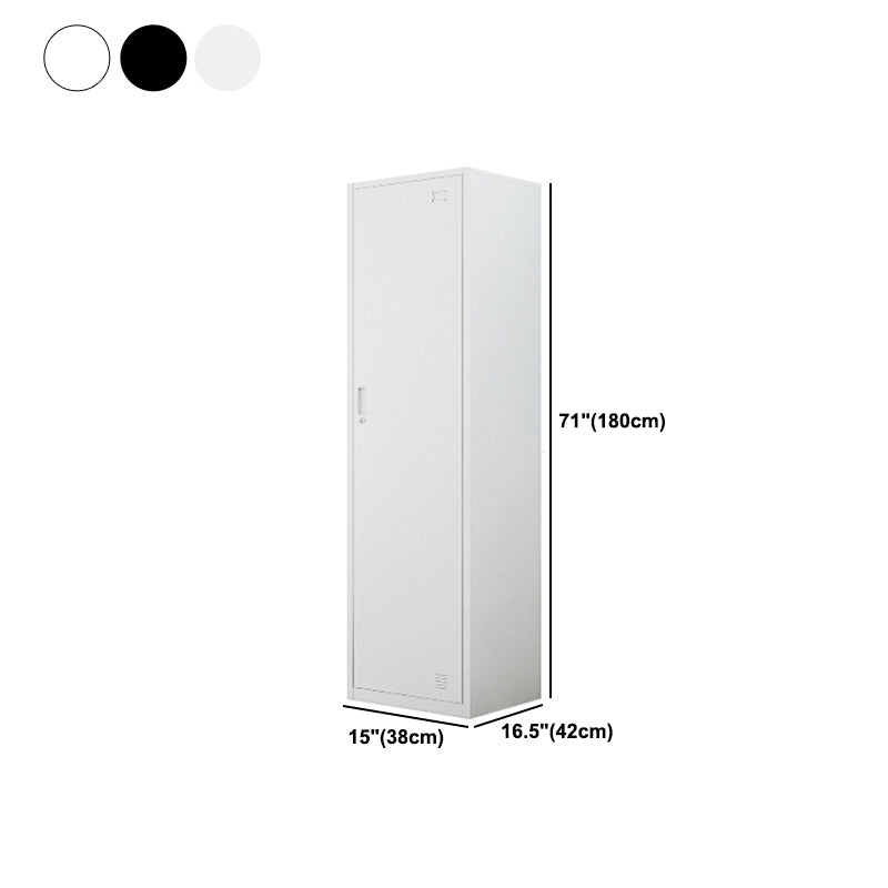 Armadio del guardaroba in metallo del guardaroba contemporaneo per casa, 16,54 "d x 14,96" w x 70,87 "H