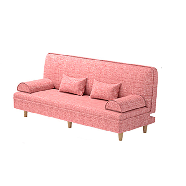 Divano convertibile di divano regolabile a bracciale senza braccio di lino per soggiorno, appartamento