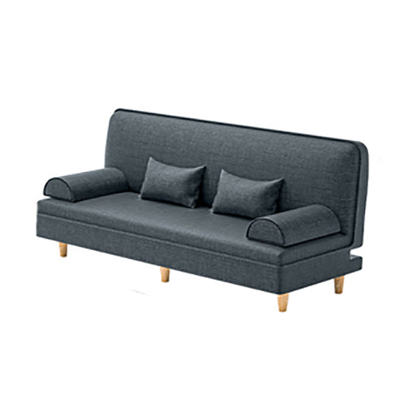 Divano convertibile di divano regolabile a bracciale senza braccio di lino per soggiorno, appartamento