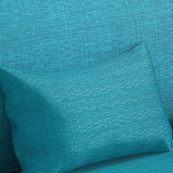 Divano convertibile di divano regolabile a bracciale senza braccio di lino per soggiorno, appartamento