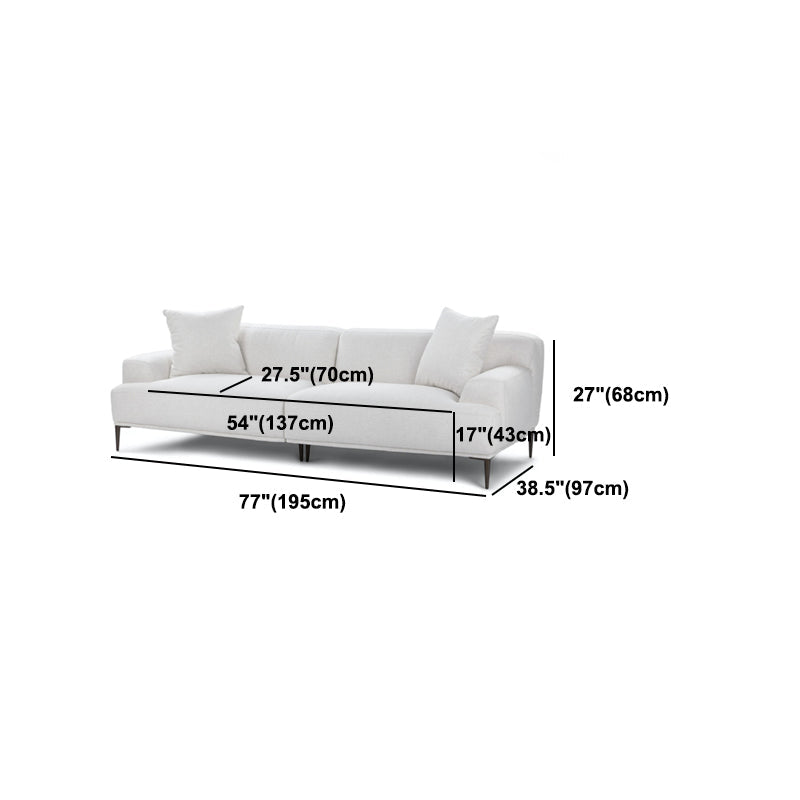 Contemporary Cushions Standard Recessed Arm Sofa  for Living Room