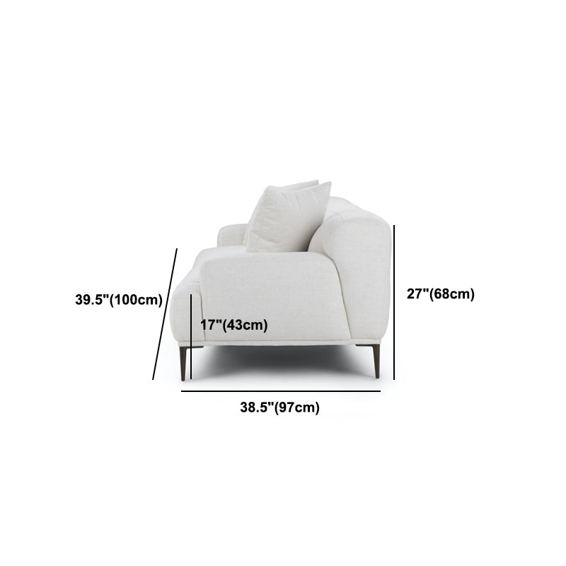 Contemporary Cushions Standard Recessed Arm Sofa  for Living Room