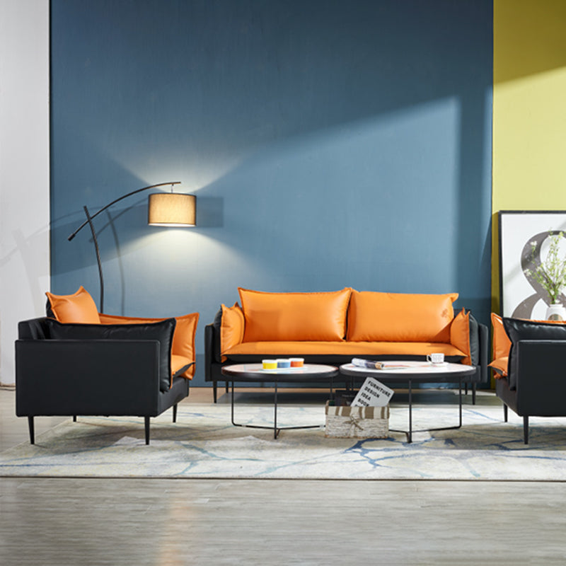 SOFA DI CITTURA FUCCHIO 33,46 "D X 33.46" di divano a braccio quadrato per soggiorno