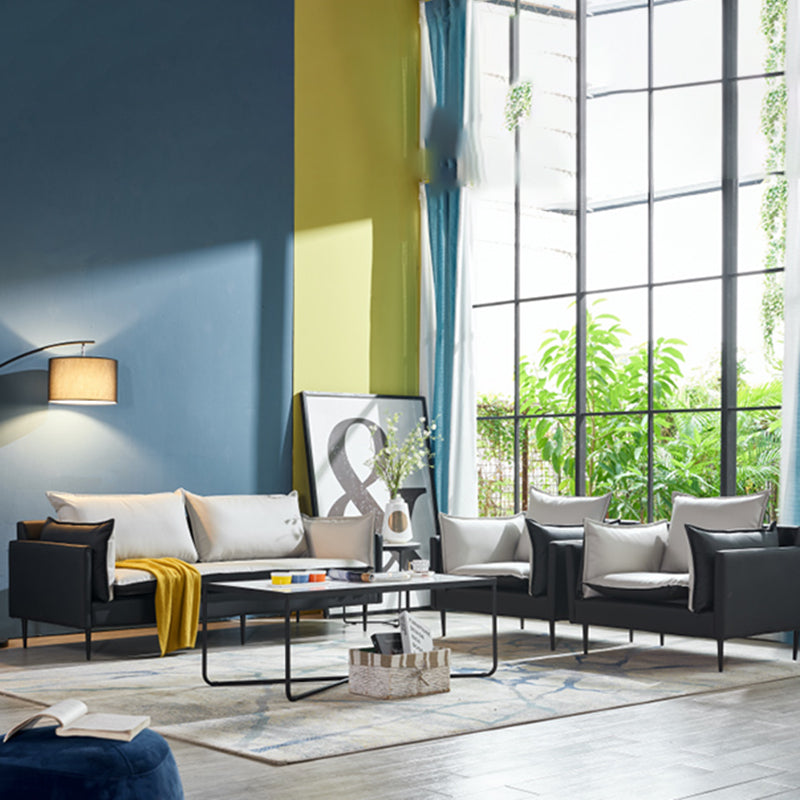 SOFA DI CITTURA FUCCHIO 33,46 "D X 33.46" di divano a braccio quadrato per soggiorno