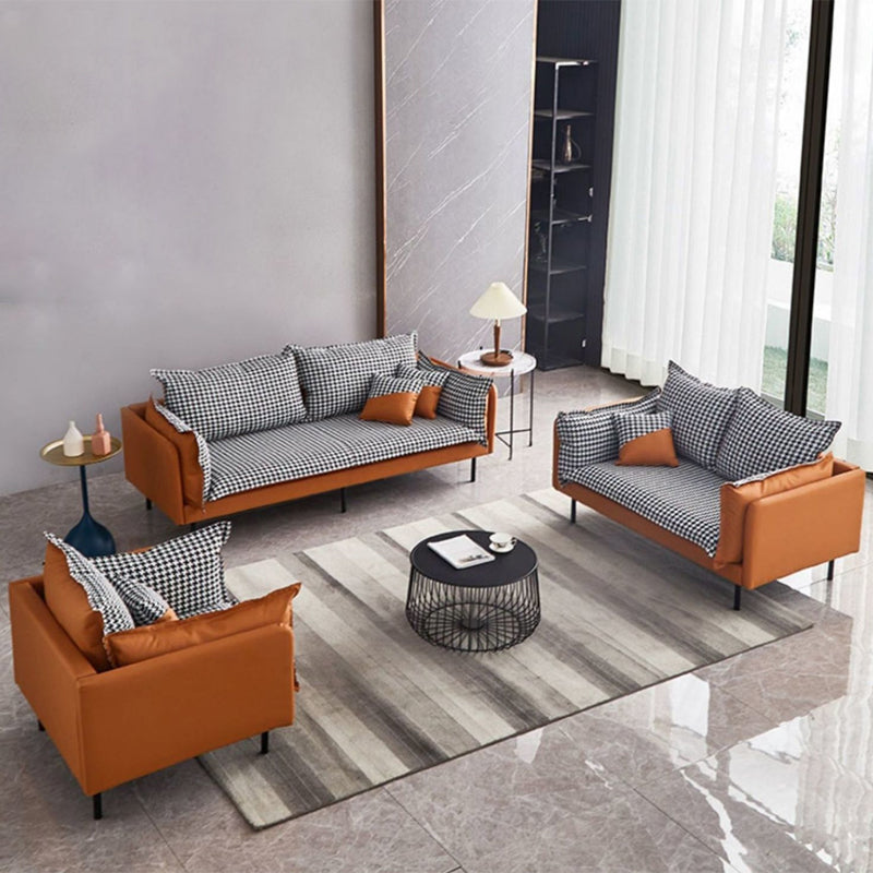 SOFA DI CITTURA FUCCHIO 33,46 "D X 33.46" di divano a braccio quadrato per soggiorno