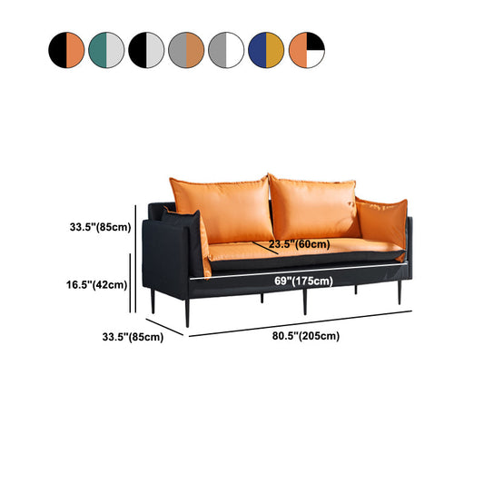 SOFA DI CITTURA FUCCHIO 33,46 "D X 33.46" di divano a braccio quadrato per soggiorno