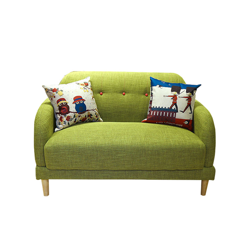 現代の房状のスプリットバックスタンダードスクエアアームリビングルームソファ