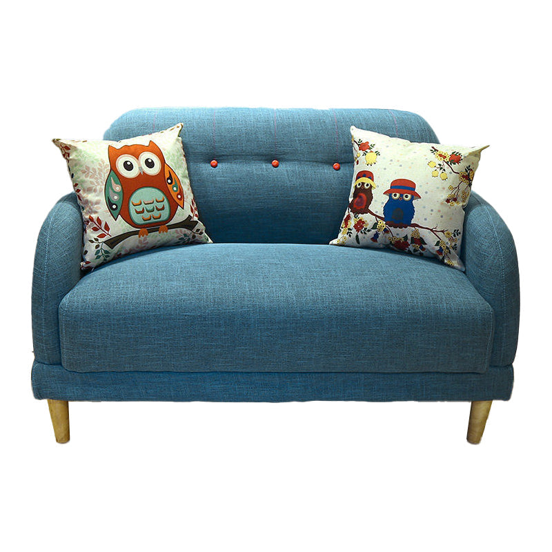 現代の房状のスプリットバックスタンダードスクエアアームリビングルームソファ