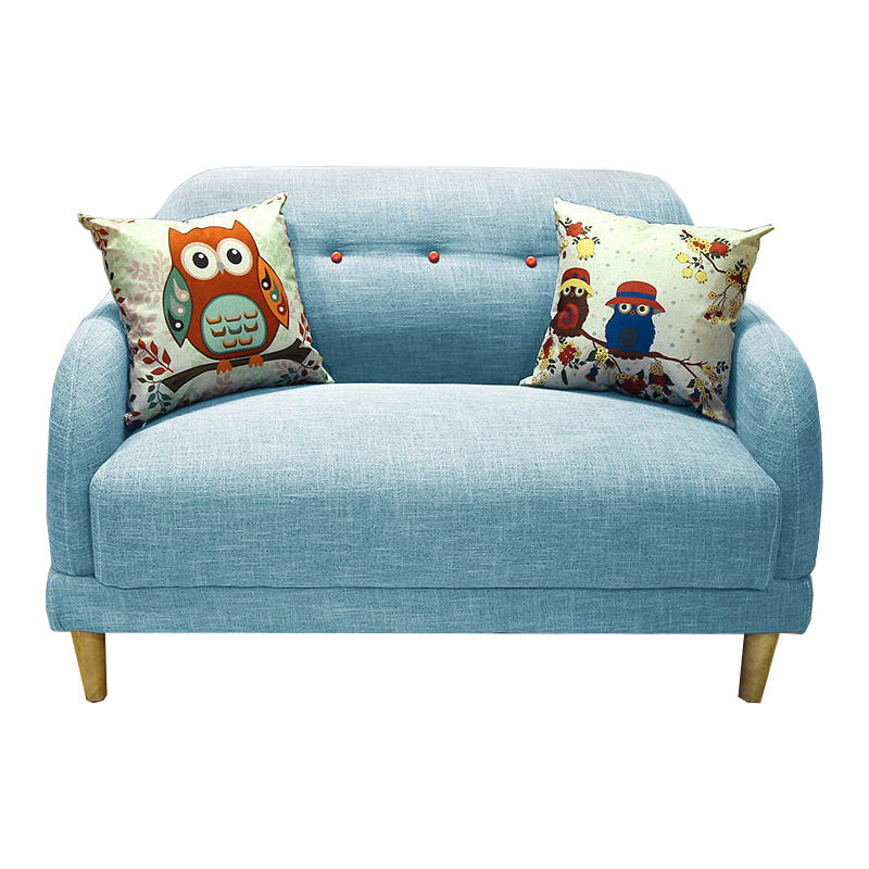 現代の房状のスプリットバックスタンダードスクエアアームリビングルームソファ