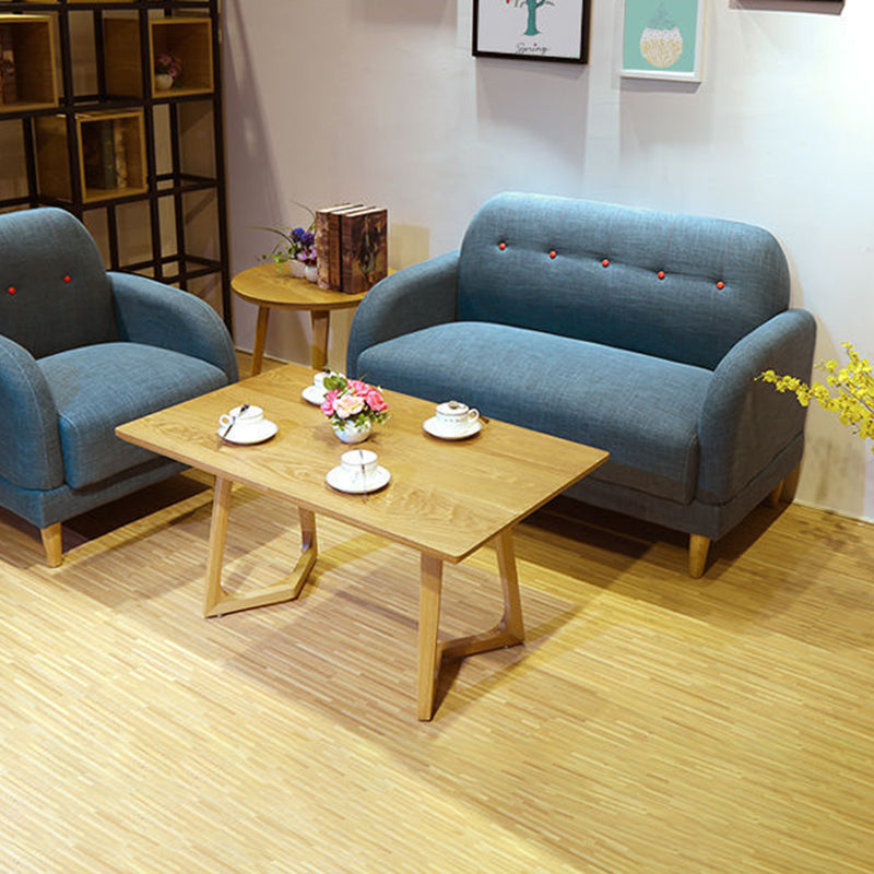 現代の房状のスプリットバックスタンダードスクエアアームリビングルームソファ