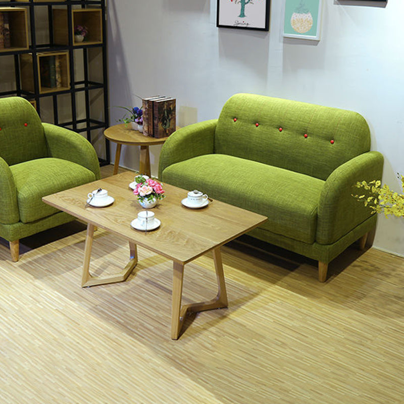 現代の房状のスプリットバックスタンダードスクエアアームリビングルームソファ