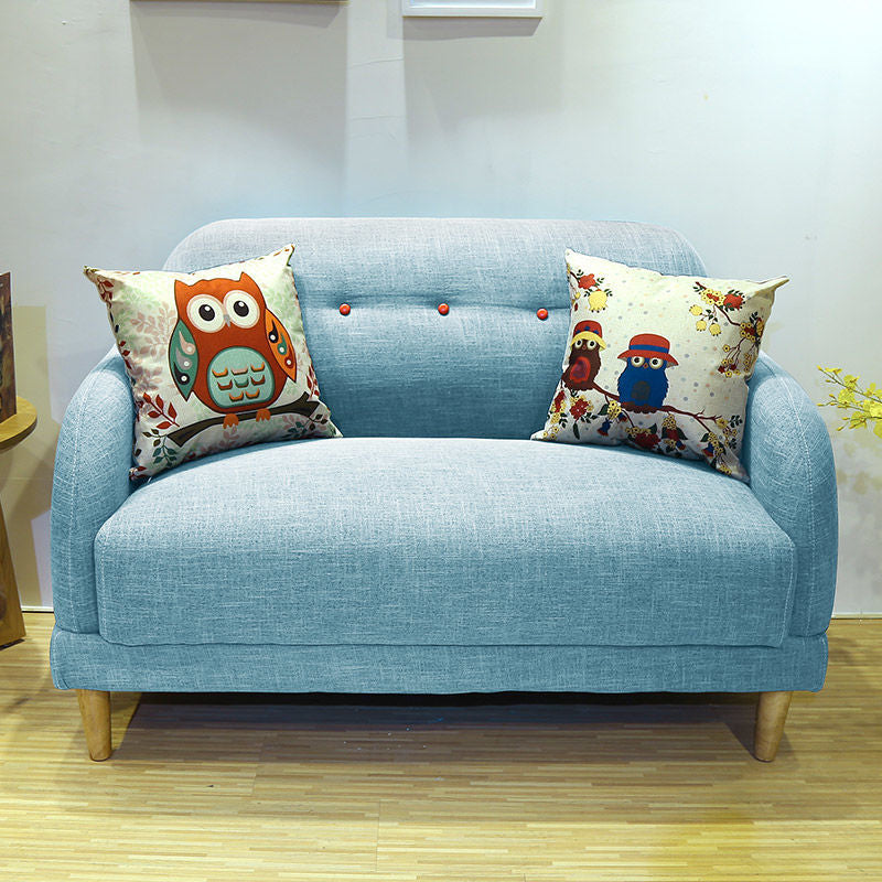 現代の房状のスプリットバックスタンダードスクエアアームリビングルームソファ