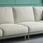 Contemporary Standard Sofa Set Square Arm Faux Leather Settee Couch Clearhalo 'furn' 'furn_sofas' 'Furniture' 'Living Room Furniture' 'Sofa' 'sofas' 5500563
