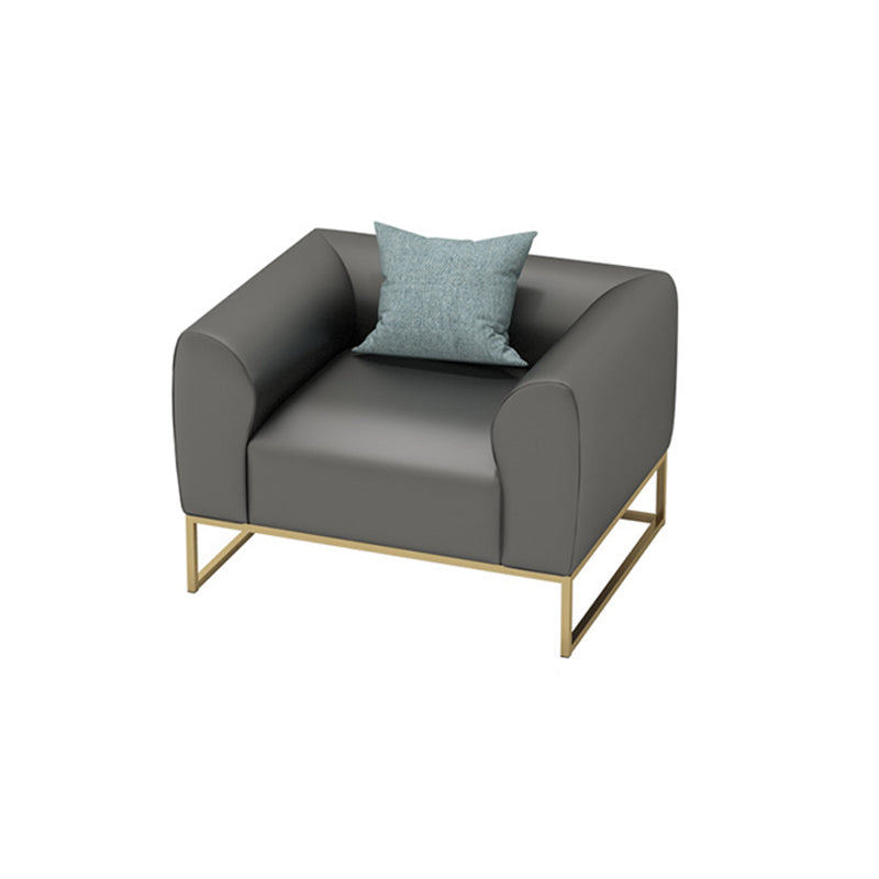 Divano a cornice dorata con cuscino posteriore e braccio di smoking per l'appartamento