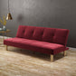 Armless Sofa 29.52 " D x 28.34" H Convertible Sofa for Living Room Red Clearhalo 'furn' 'furn_sofas' 'Furniture' 'Living Room Furniture' 'Sofa' 'sofas' 5500727