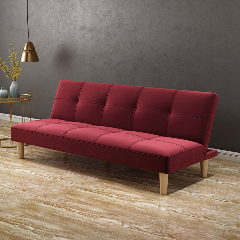 Armless Sofa 29.52 " D x 28.34" H Convertible Sofa for Living Room Red Clearhalo 'furn' 'furn_sofas' 'Furniture' 'Living Room Furniture' 'Sofa' 'sofas' 5500727