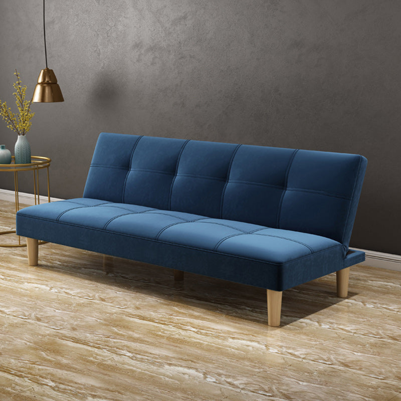 Armless Sofa 29.52 " D x 28.34" H Convertible Sofa for Living Room Blue Clearhalo 'furn' 'furn_sofas' 'Furniture' 'Living Room Furniture' 'Sofa' 'sofas' 5500728