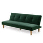 Armless Sofa 29.52 " D x 28.34" H Convertible Sofa for Living Room Blackish Green Clearhalo 'furn' 'furn_sofas' 'Furniture' 'Living Room Furniture' 'Sofa' 'sofas' 5500730