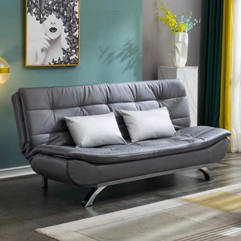 Eigentijdse faux leer en katoenen blend cabriolet sofa bed