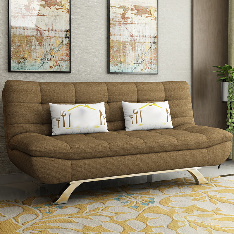 Eigentijdse faux leer en katoenen blend cabriolet sofa bed