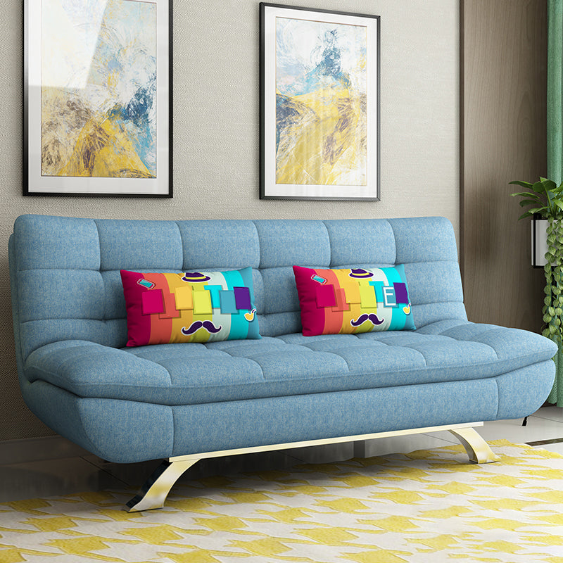 Eigentijdse faux leer en katoenen blend cabriolet sofa bed