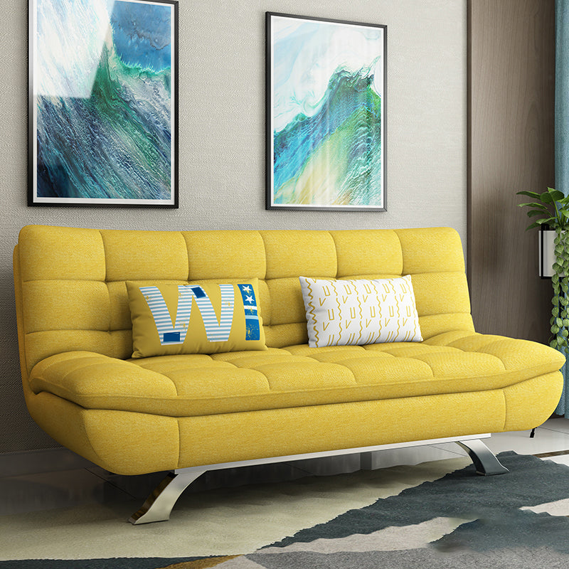 Eigentijdse faux leer en katoenen blend cabriolet sofa bed