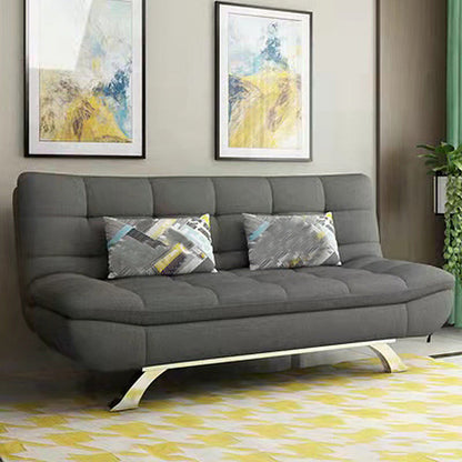 Eigentijdse faux leer en katoenen blend cabriolet sofa bed