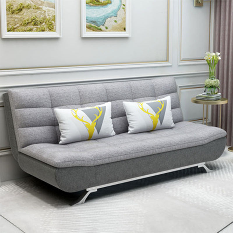 Eigentijdse faux leer en katoenen blend cabriolet sofa bed