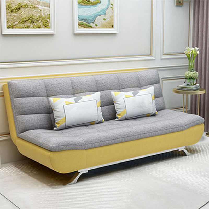 Eigentijdse faux leer en katoenen blend cabriolet sofa bed