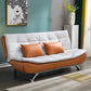 Eigentijdse faux leer en katoenen blend cabriolet sofa bed
