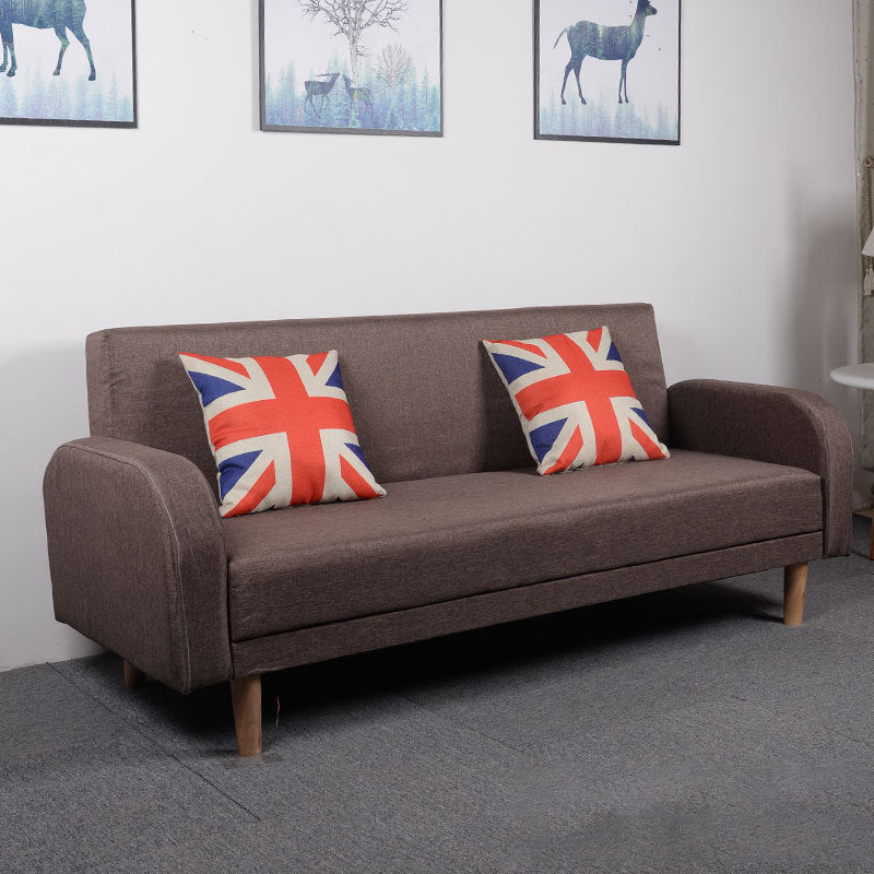 Linon contemporain carré canapé convertible canapé pour le salon, salle bonus