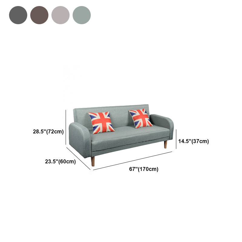 Linon contemporain carré canapé convertible canapé pour le salon, salle bonus