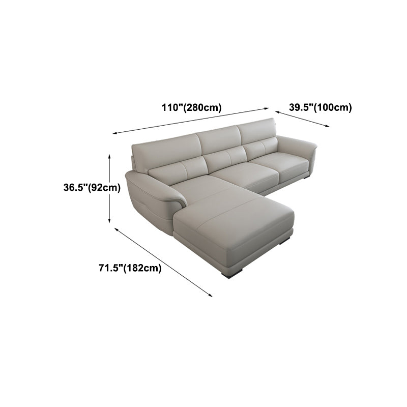 Canapé-lit en cuir de style nordique avec un amortit à accoudoir inversé