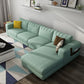 Sofá estacionaria moderna de algodón 4 asientos Sofá y chaise