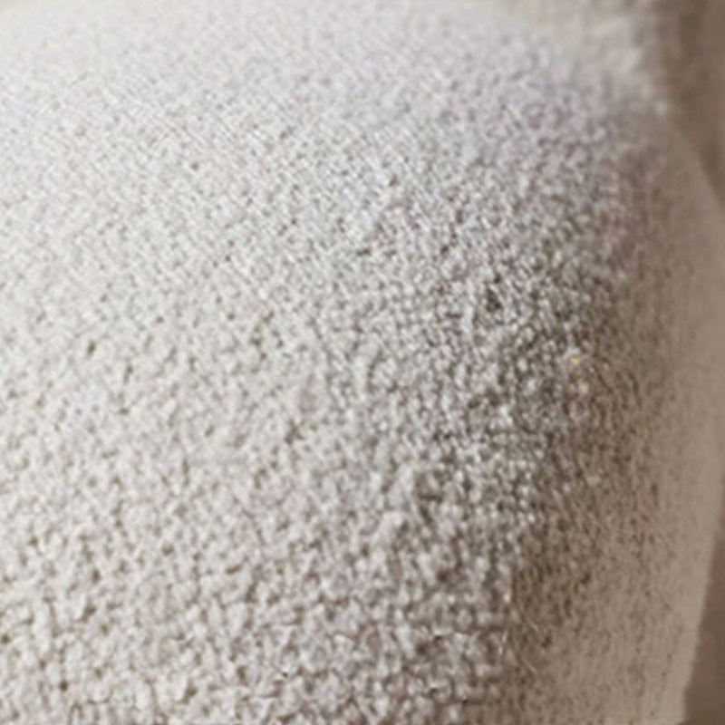 Scandinavian Tuxedo Arm Sofa with Chaise 27.56" H White Curved Sofa Clearhalo 'furn' 'furn_sectionals' 'Furniture' 'Living Room Furniture' 'Sectionals' 5500817