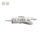 Scandinavian Tuxedo Arm Sofa with Chaise 27.56" H White Curved Sofa Clearhalo 'furn' 'furn_sectionals' 'Furniture' 'Living Room Furniture' 'Sectionals' 5500821