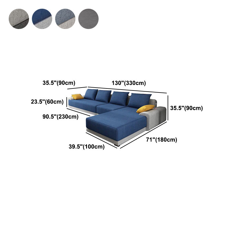 Round Armrest Cushioned Back Cotton Sofa Bed Sponge/latex Padded Sofa