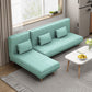 30.7"H Blue/ Grey / Green Linen Armless Sofa Bed& Chaise for Living Room