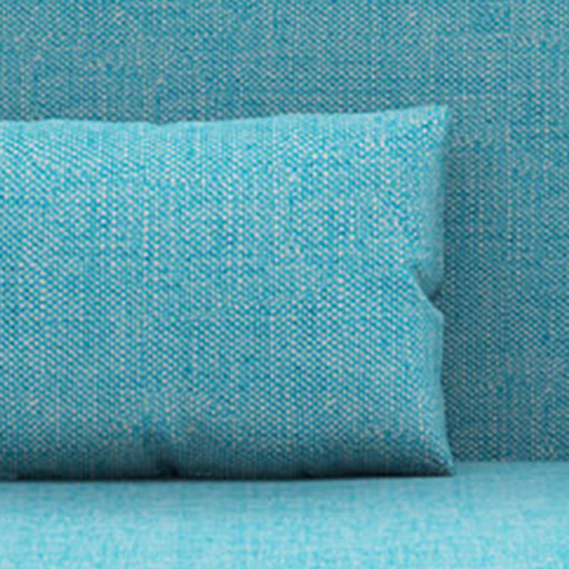 30.7"H Blue/ Grey / Green Linen Armless Sofa Bed& Chaise for Living Room Clearhalo 'furn' 'furn_sectionals' 'Furniture' 'Living Room Furniture' 'Sectionals' 5500901