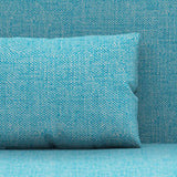 30.7"H Blue/ Grey / Green Linen Armless Sofa Bed& Chaise for Living Room