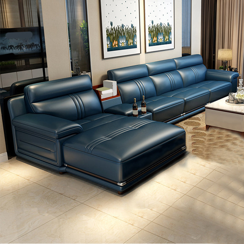 Built-in Armrest Cushioning Backrest Leather SofaSponge Cushion Filling Sofa Bed