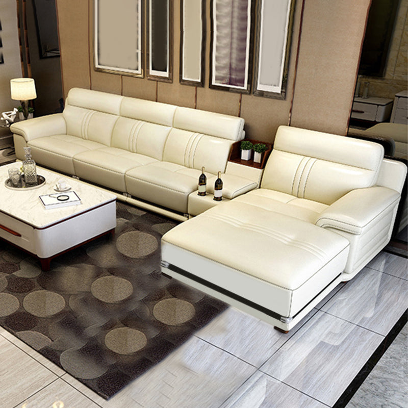 Built-in Armrest Cushioning Backrest Leather SofaSponge Cushion Filling Sofa Bed