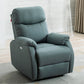 Convertible Chair 31.10" L x 36.22" W x 40.94" H Adjustable Pillow Top Arms Chair Green Faux Leather Clearhalo 'Accent Chairs' 'accent_chairs' 'Chairs & Seating' 'furn' 'furn_accent_chairs' 'Furniture' 'Living Room Furniture' 5501024