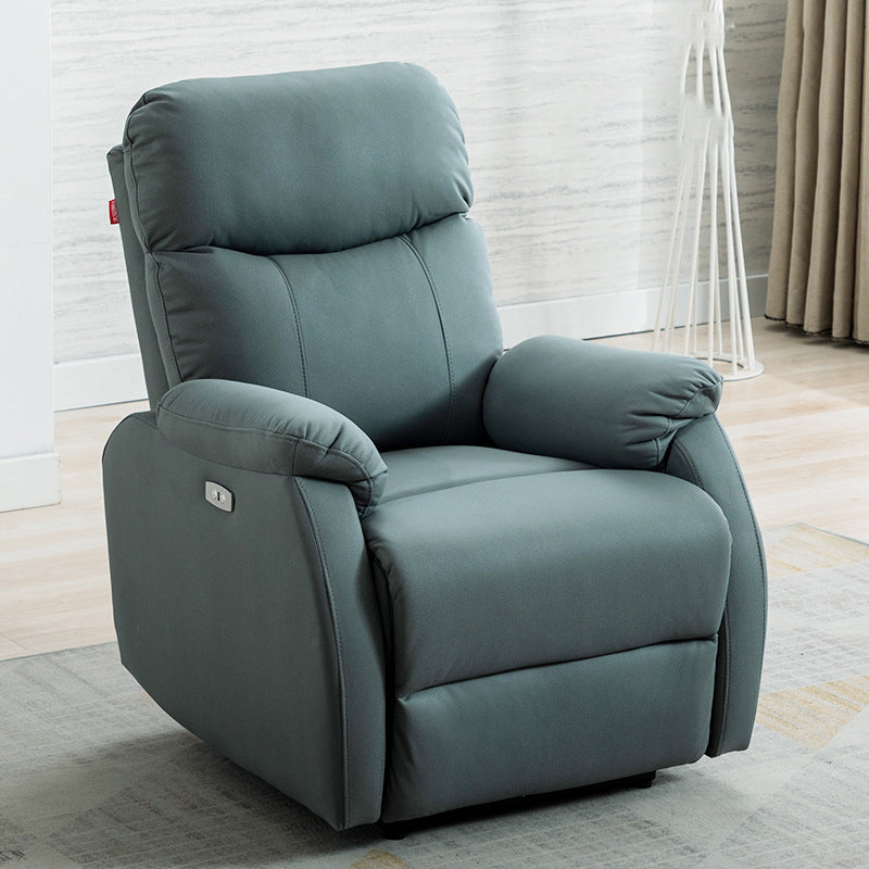 Convertible Chair 31.10" L x 36.22" W x 40.94" H Adjustable Pillow Top Arms Chair Green Faux Leather Clearhalo 'Accent Chairs' 'accent_chairs' 'Chairs & Seating' 'furn' 'furn_accent_chairs' 'Furniture' 'Living Room Furniture' 5501024