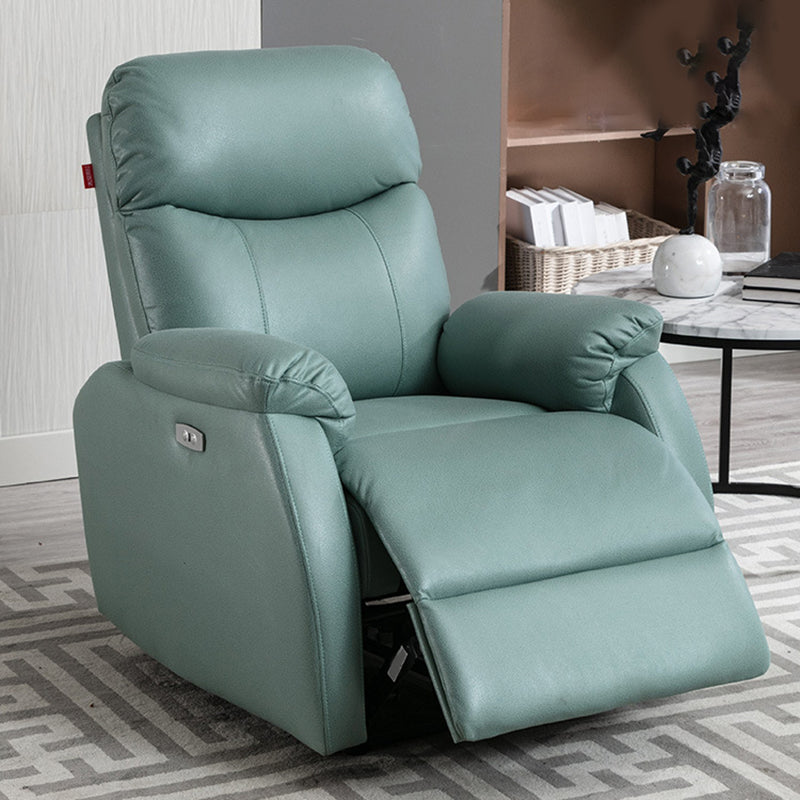 Convertible Chair 31.10" L x 36.22" W x 40.94" H Adjustable Pillow Top Arms Chair Mint Green Faux Leather Clearhalo 'Accent Chairs' 'accent_chairs' 'Chairs & Seating' 'furn' 'furn_accent_chairs' 'Furniture' 'Living Room Furniture' 5501026
